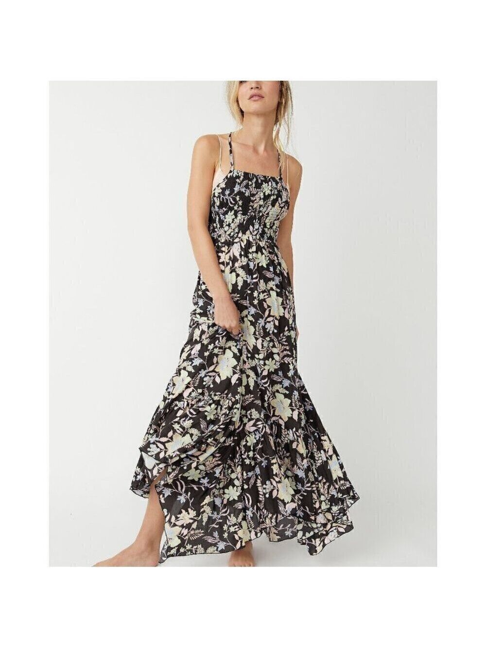🆕 FREE PEOPLE Heat Wave Printed Maxi / Midnight Combo